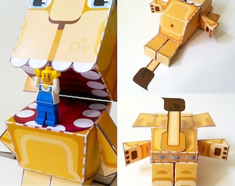 Lion Paper Toy Craft: Printable DIY Activity (Digital Download)