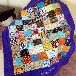 Personalized I Spy Pieced Throw Quilt, ~40&quot; x 51&quot;n