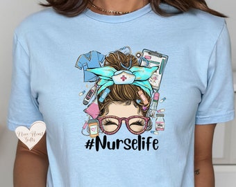 Nurse Life Shirt, Registered Nurse Shirt, RN Tees, Nursing School Tshirt, CNA Shirt, Nurse Week, Nursing