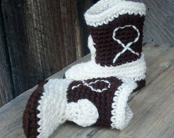 Cowboy Boots For Baby, Crochet Baby Booties, Baby Shower New Mom Gift, Newborn Photo Prop