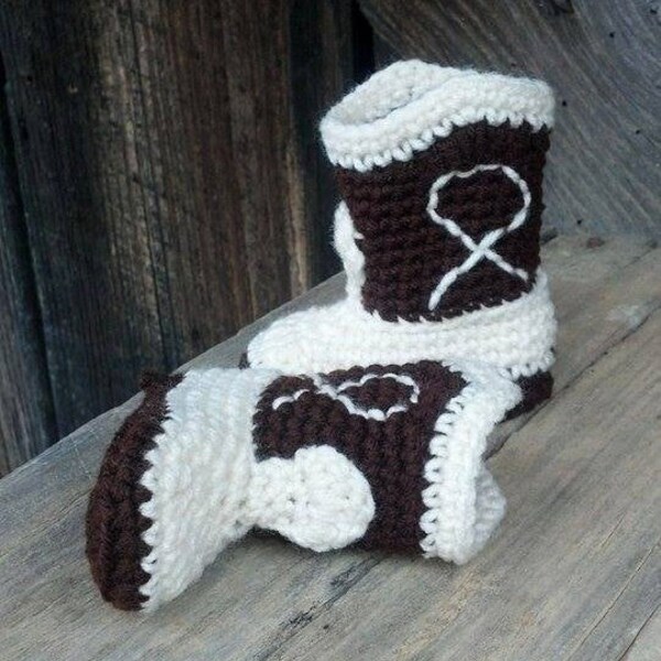 Cowboy Boots For Baby, Crochet Baby Booties, Baby Shower New Mom Gift, Newborn Photo Prop