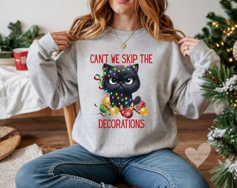Grumpy Cat Christmas Sweatshirt: Funny Holiday Humor for Cat Lovers