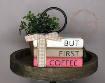 Coffee Tiered Tray Decor, Coffee Bar Decor, Coffee Bean Bag, Tabletop Decor