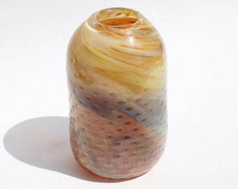 Hand-blown Glass Vase in Sand on the Playa