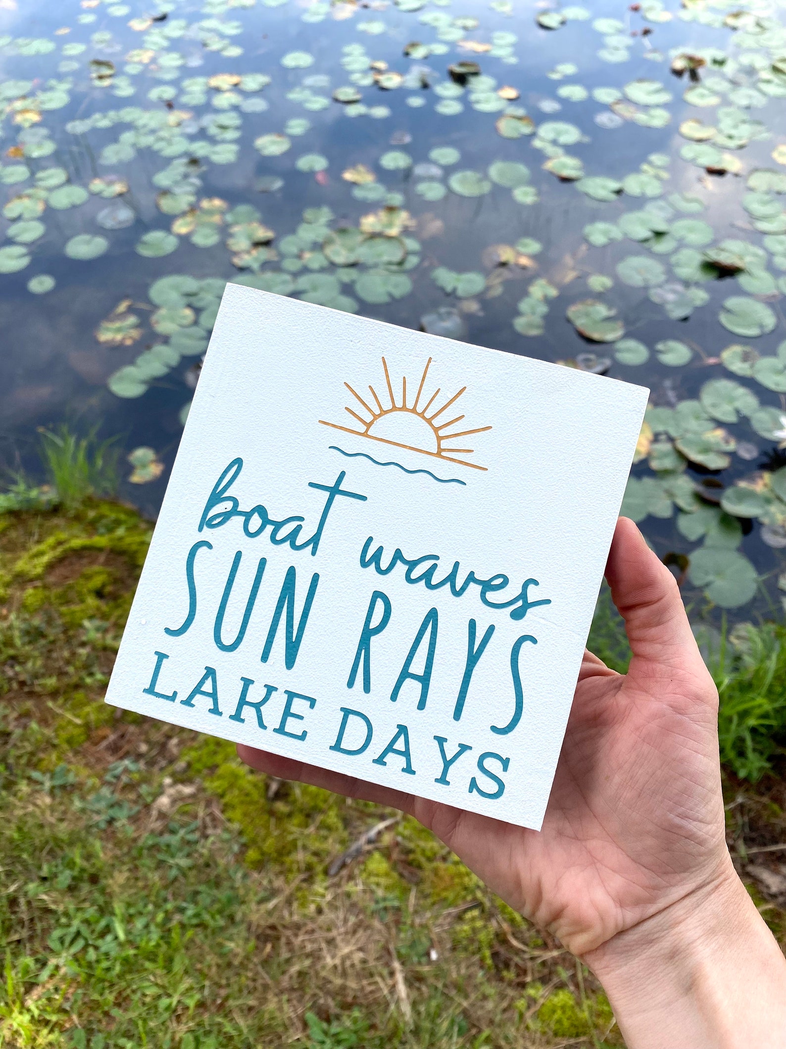 Sweet Summertime Mini Square Signs | Hand Painted Wood Décor | Summer ...