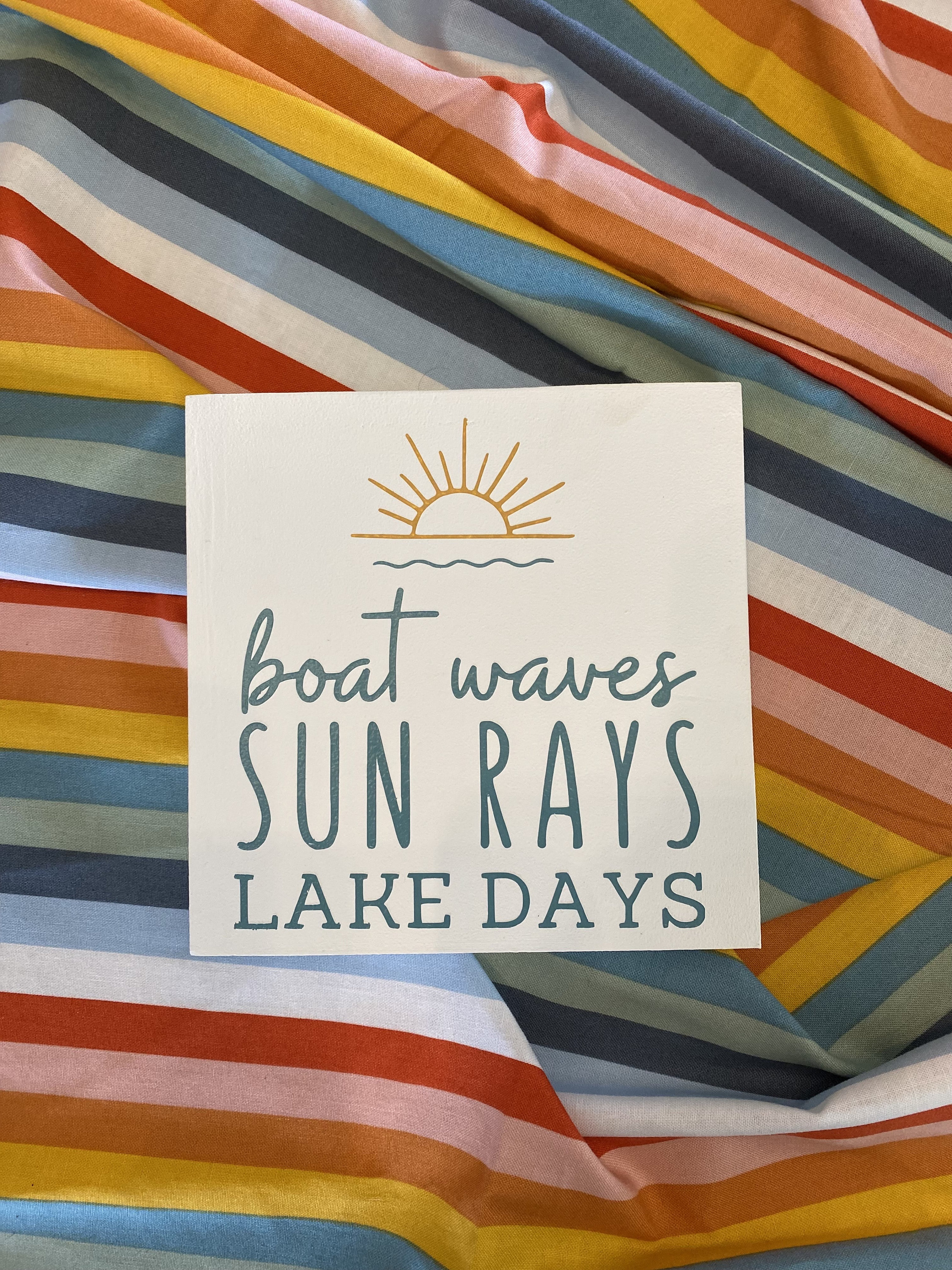 Sweet Summertime Mini Square Signs | Hand Painted Wood Décor | Summer ...