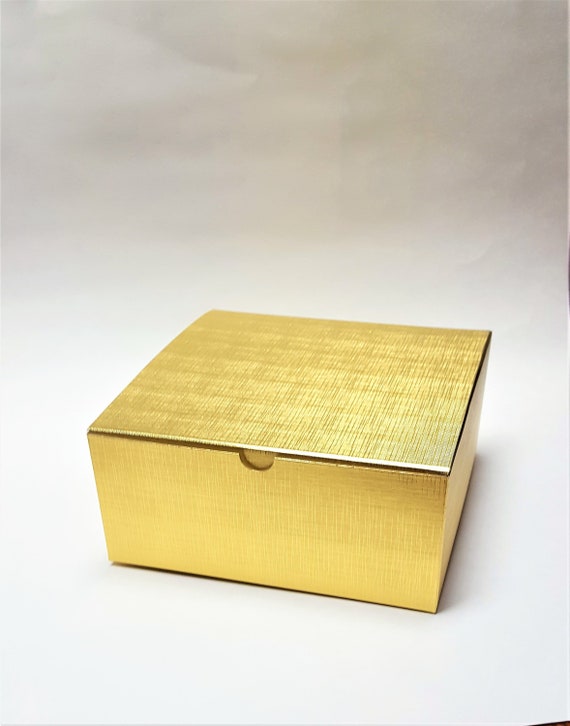 12 Metallic Gold Foil Lined Gift Boxes 8 x 8 x 3.5 One Etsy