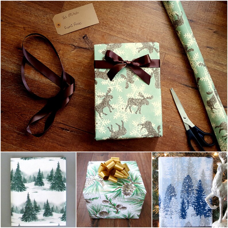 In Metallic Gold and Gloss White 10 ft x 2 ft x .60 m Roll 3.048 m Nativity Scene Wrapping Paper