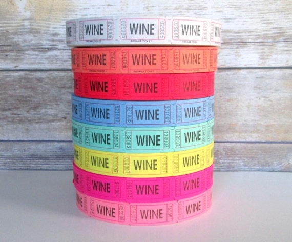 100 Wine Tickets Wedding Reception Drink Tickets Pick Your Etsy