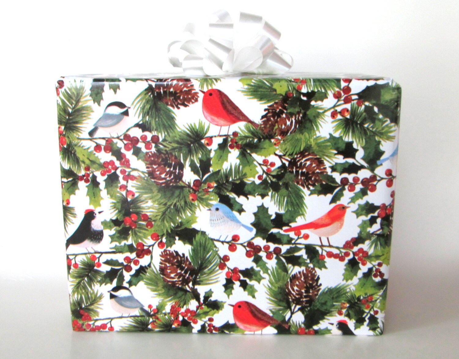 Birds of Winter Christmas Wrapping Paper Holiday Gift Wrap 10 Etsy