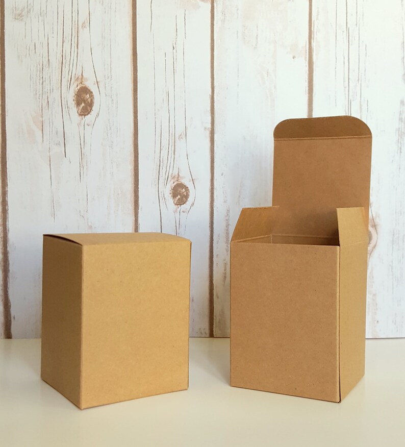 Wedding Favor Box 12 Kraft Brown Gift Boxes 3 x 3 x 4 Christmas Gift Box Small Gift Box