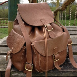 Leather Backpack Leather Rucksack Rucksack  Backpack