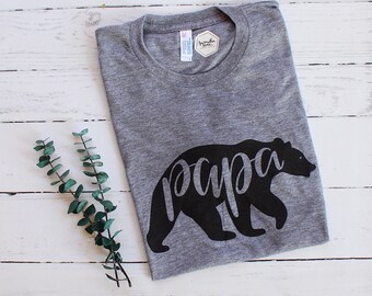 Papa Bear American Apparel Unisex/Men's Tri-Blend Tee