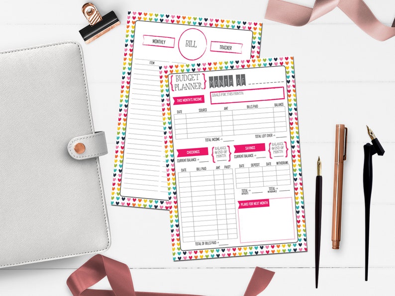 Budget Planner  Bill and Expense Tracker List  Printable image 2