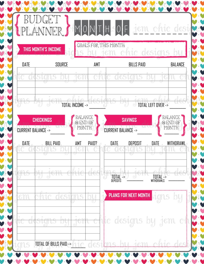 Budget Planner  Bill and Expense Tracker List  Printable image 4