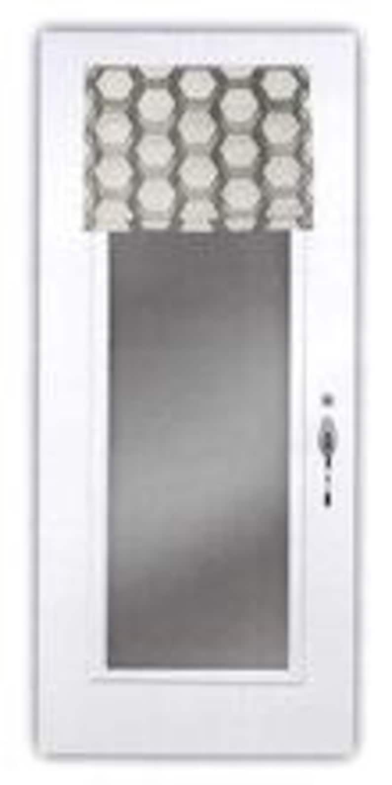 Curtain and Rod for Steel Door Geometric Decor Etsy