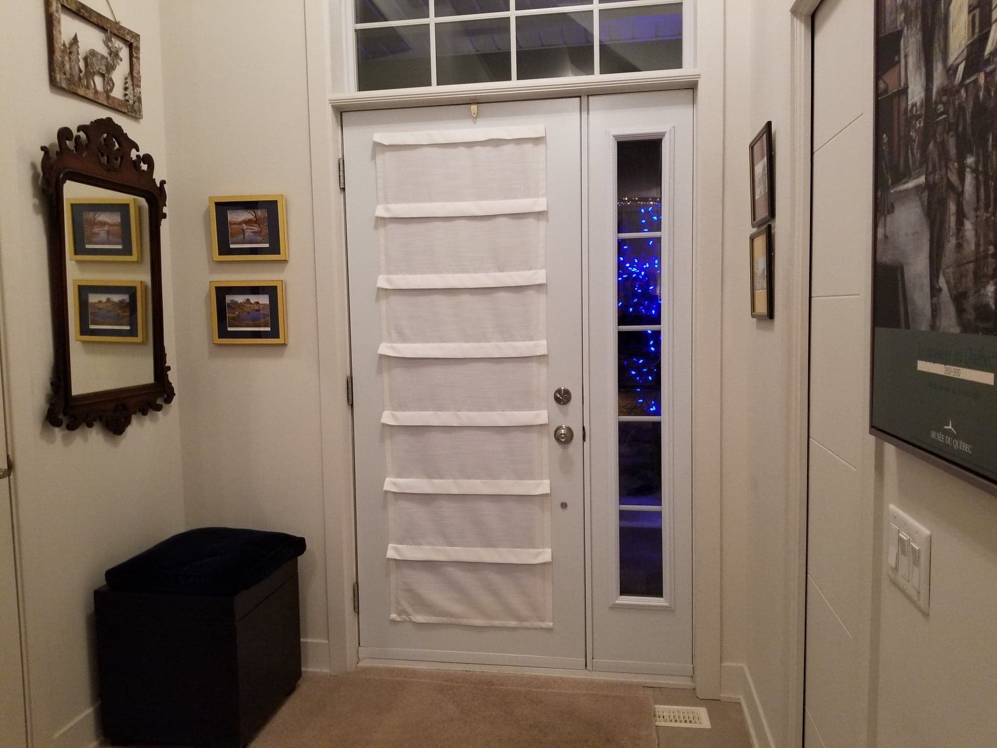 Roman Blind and Rod for Steel Door Simplicity Etsy