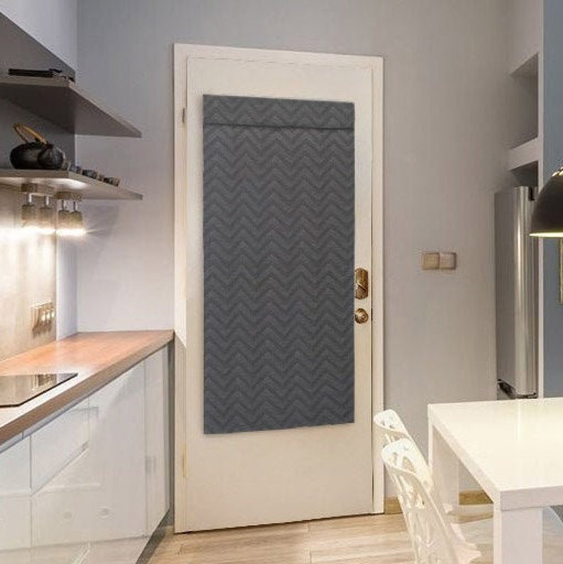 Lined Roman Blind for Front Door With Rod Included Etsy