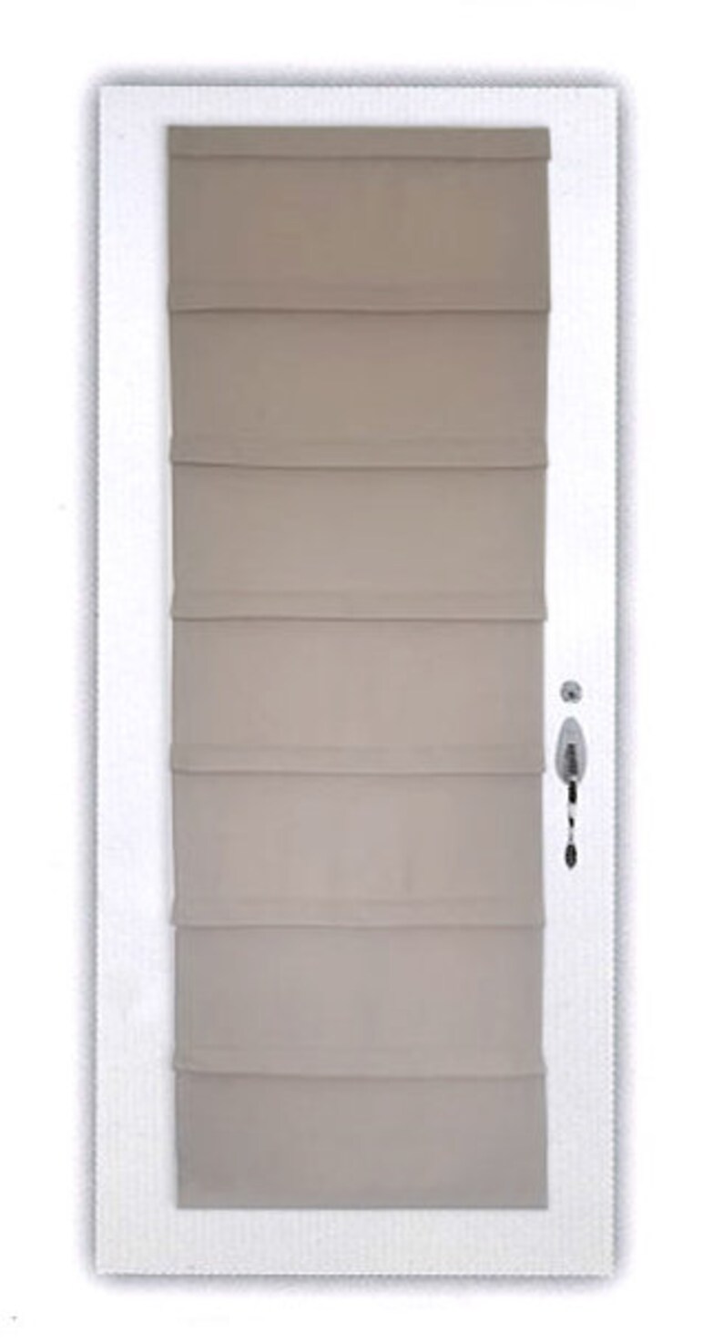 Roman Blind and Rod for Steel Door Simplicity Etsy