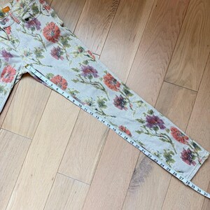 Anthropologie Pilcro & The Letterpress Stet Floral Pattern Jeans Cotton Sz 27 image 11