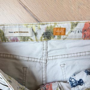 Anthropologie Pilcro & The Letterpress Stet Floral Pattern Jeans Cotton Sz 27 image 2