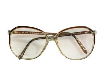 Occhiali bifocali Vintage Petite 16 di Windsor, fabbricati in Francia, con montatura sfumata.