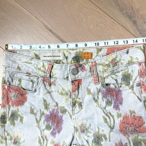 Anthropologie Pilcro & The Letterpress Stet Floral Pattern Jeans Cotton Sz 27 image 8
