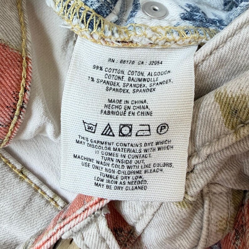 Anthropologie Pilcro & The Letterpress Stet Floral Pattern Jeans Cotton Sz 27 image 4