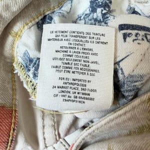 Anthropologie Pilcro & The Letterpress Stet Floral Pattern Jeans Cotton Sz 27 image 5