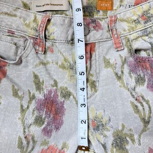 Anthropologie Pilcro & The Letterpress Stet Floral Pattern Jeans Cotton Sz 27 image 9