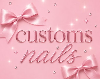 Custom Press-On Nails: pick one color for your set (Nail Sizes Included)