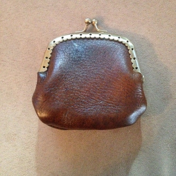 Leather Coin Purse Etsy