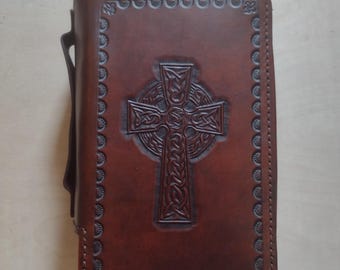 Custom Leather Missal Cover Book Cover Bible Cover with Zipper Closure
