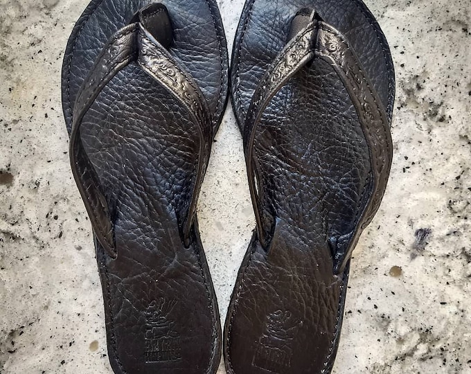 Custom Leather Women's Sandals Flip Flops Thongs