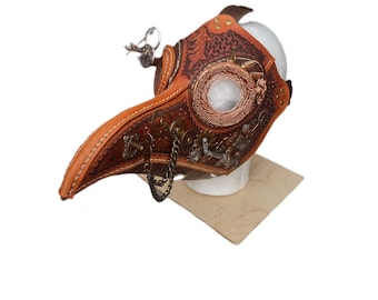 Steampunk Leather Plague Doctor Mask