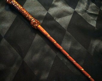 Custom leather wrapped magic wand