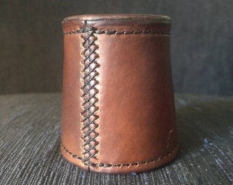 Custom leather chop cup- no balls