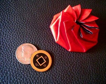 Leather Pinwheel Coin Purse