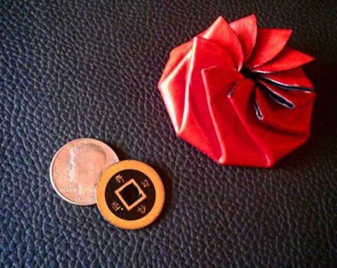 Leather Pinwheel Coin Purse