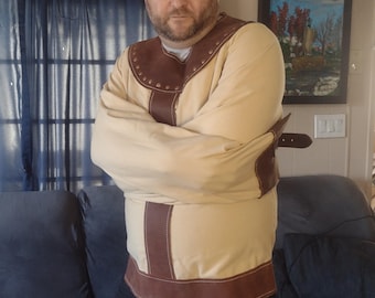 Custom Straight Jacket with Leather Collar and Leather Straps