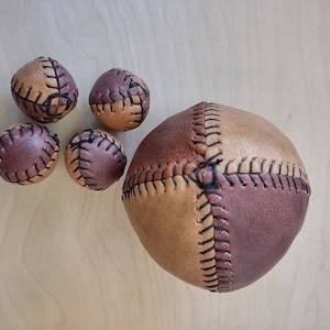 Single Leather 4 Panel Ball for Chop Cup or Cups and Balls Juggling Balls
