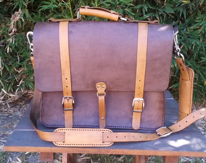 Leather briefcase