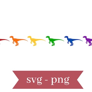Velociraptor SVG PNG cut file Raptor
