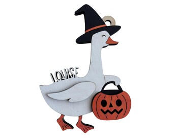 Personalized Halloween Basket Tag: Custom Trick-or-Treat Name Tag