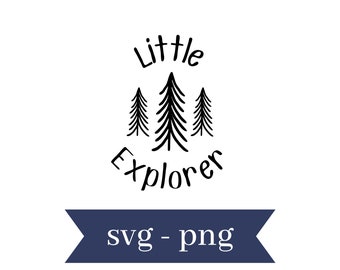 Little Explorer svg png Descarga instantánea-