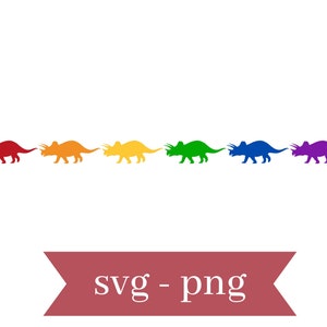 Triceratops SVG PNG cut file