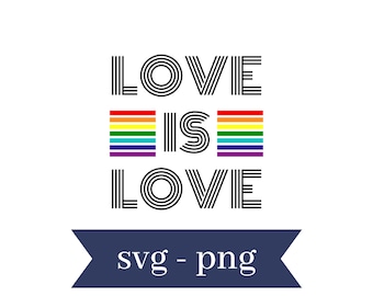 Liefde is liefde svg png Instant Download-Trots