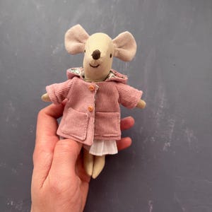 Coat/Jacket for Doll, maileg, mailegmouse, dollhouse, 1:12 scale