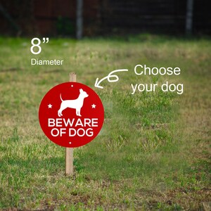 Beware of dog Sign, your dog sign, aluminum outdoor sign, yard sign