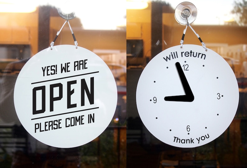 Two Sided Will Return/open Signopen Signstore Etsy